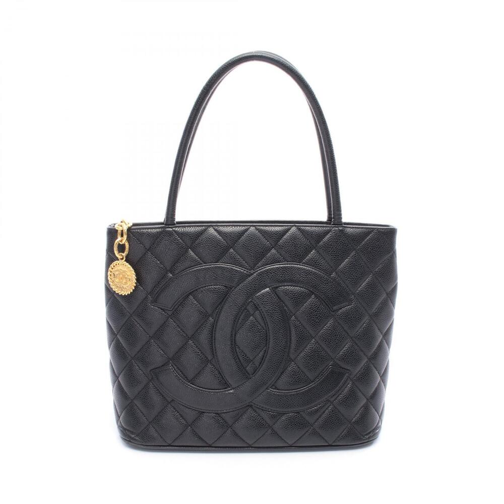 Chanel Reissue Tote Bag Leather Calfskin Cowhide Black